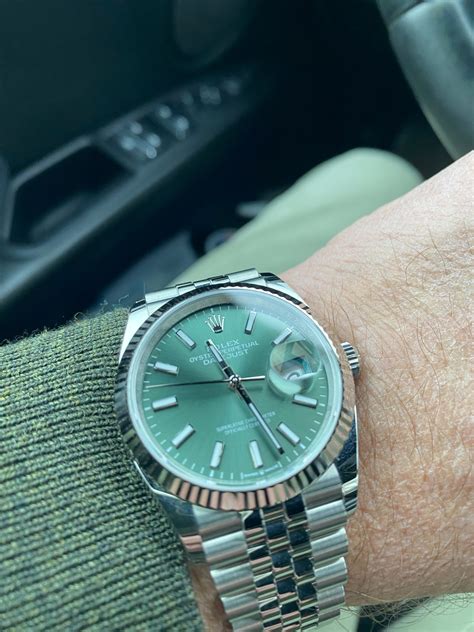 rolex 36mm datejust mint green|rolex datejust 36 black dial.